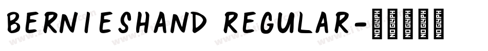 BerniesHand Regular字体转换